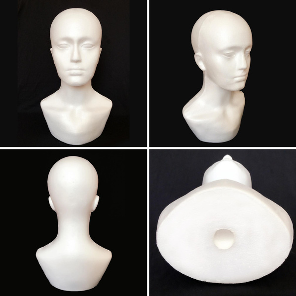 Fashion Chic Male Foam Mannequin Head Model for Showcase Display Glasses  Hat Wig Scarves